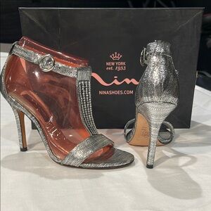 Nina Silver Heeled Elegance